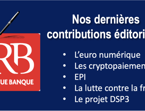 Nos contributions éditoriales à la Revue Banque